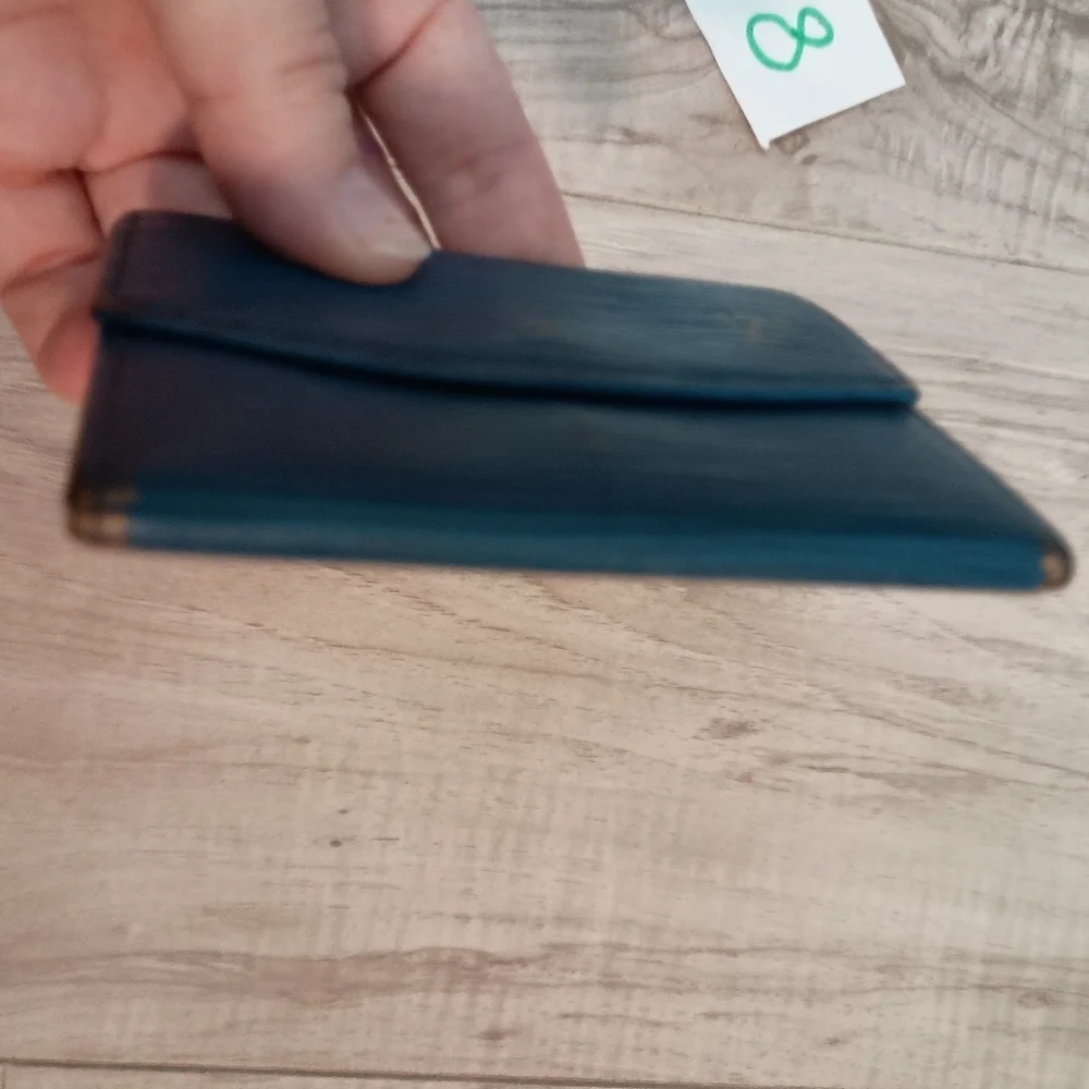 Louis Vuitton Epi Porte Monnaie Simple Coin Case Coin Purse Blue